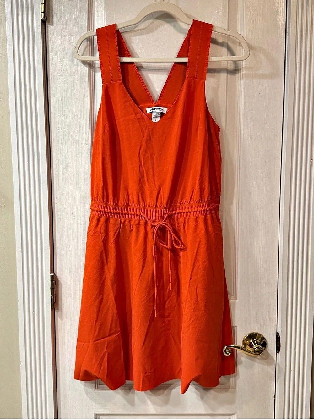 Athleta Expedition Dress Orange Mini Dress Size Small